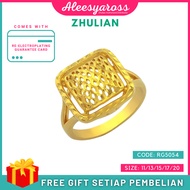 [RG5054] Cincin EMPAT SEGI ZHULIAN Gold Plated Ring Jewellery Cincin Zhulian Original Zhulian Ring