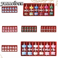 YUMEIREN 6Pcs Christmas Handmade Carousel, Mini DIY Crafts Christmas Wooden Carousel, Decorative Xma