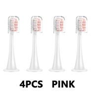 หัวแปรงเปลี่ยน 4 ชิ้นสำหรับ Xiaomi Mijia T300 T301 T500 หัวแปรงสีฟันไฟฟ้าโซนิก DuPont หัวฉีดอ่อนนุ่ม