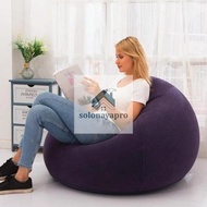 Beanbag Oval Bean Bag Kursi Santai Kursi Sofa Tiup Malas Kursi Kursi Panjang PVC Menebal Tatami Bean