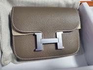 全新Hermes Constance Slim Etoupe 大象灰