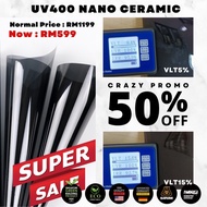 Tinted USA UV400 Promotion Tinted Premium Spec Nano Ceramic Black 92-95% High IR(Premium)