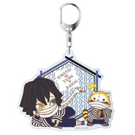 Demon Slayer: Kimetsu no Yaiba Demon Slayer Sword Obanai Iguro Keychain Backpack Bag Decoration Acce