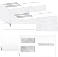 Sayglossy 50 Pcs W2 Envelopes, Self Sealed Double Window Security Envelopes for W2 Tax Form, Designe
