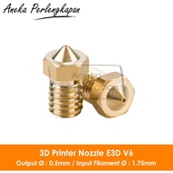 3D Printer Nozzle E3D V6 0.5 nozzle, 1.75 Filament Diameter