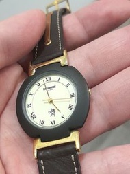 Licorne 古董錶 設計師款 獨角獸系列 生活防水 絕版 原廠錶帶 石英錶-手圍20公分內