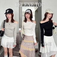 Chooesdress A2051 Celene Top Off-Shoulder Long-Sleeved Shirt