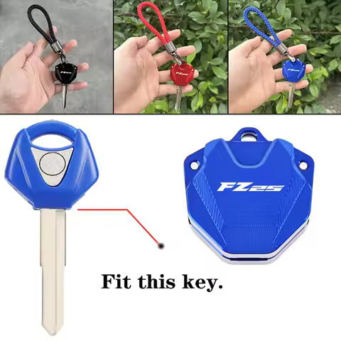 High quality Motorcycle CNC Accessories Key Case KeyChain Key Cover Shell Key ring For YAMAHA FZ 25 