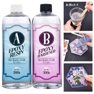 Clear 1:1 AB Epoxy Resin Glue Kit High Adhesive Hardener Transparent Resin Glue DIY Epoxy Resin Mold