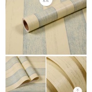 2-Color Wooden Wall Paper Lightbiru 4m to 5m x 45cm