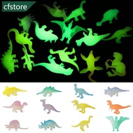 CFSTORE 12/16Pcs Glow in Dark Dinosaur Model Toys Jurassic World Noctilucent Tyrannosaurus Toy Kids 