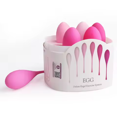 Medical Silicone Kegel Balls Set, Weighted Ben Wa Balls, Pelvic Floor Exerciser for Postpartum Recov