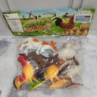 J161 - Green Farm Toys, 6 Jumbo Pcs