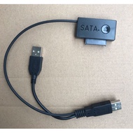 Dual USB To SATA 13Pin(7+6) Laptop DVD CD ROM Optical Drive Adapter Cable Converter
