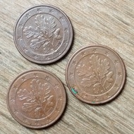 5 cent euro 2002 d Jerman (3 keping)