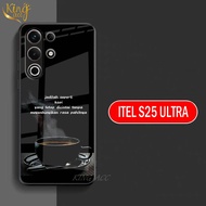 Casing hp Itel S25 Ultra Softcase Glass Glossy Itel S25 Ultra Case hp Itel S25 Ultra - K35