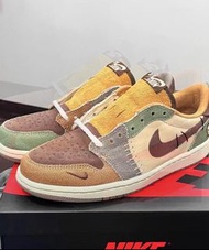 Zion Williamson x Air Jordan 1 Retro Low OG Voodoo 巫毒娃娃 棕色 男女同款