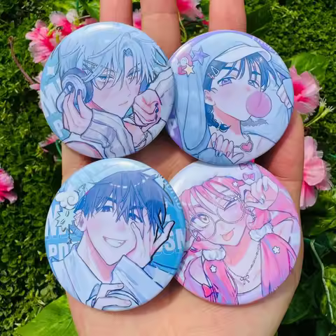 Anime Alien Stage Luka Mizi Ivan Hyuna Cosplay Costumes SPTE Tin Plated 58MM Pin Badge Accessories P