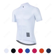 Men Cycling Jersey White Cycling Clothing Quick Dry Bicycle Short Sleeves MTB  Shirts