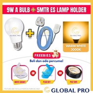 Bulb Mentol LED Rumah E27 Holder Lampu Siling Led Light Wayar Lampu Gantung Bulb Lampu LED Lamp Hold