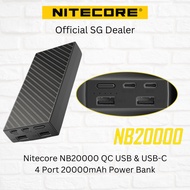 Nitecore NB20000 QC USB &amp; USB-C 4 Port 20000mAh Power Bank Powerbank