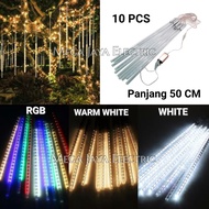LED METEOR RAIN LIGHT 10 LIGHTS 50 CM FALLING DECORATION LIGHT/ DOWN/ led light