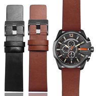 Suitable for DIESEL DIESEL Genuine Leather Watch Strap Men Women Bracelet Accessories Black Brown DZ7332 DZ7314 DZ7311