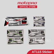 YAMAHA Nouvo AT115 Body Cover Set Coverset Stripe Strike Sticker - Blue Silver Green Red AT 115