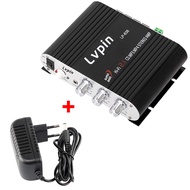 (dalam stok dikirim dari jakarta)LVPIN HiFi Stereo Amplifier Treble Bass Booster 12V - LP-838 Ampli