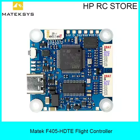 MATEK F405-HDTE F4 Flight Controller STM32F405 Built-in Dual BEC OSD Blackbox 3~12S LiPo 30X30mm for