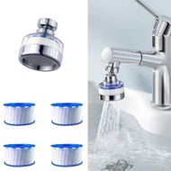 雜乜鋪 - 1 件裝水槽濾水器水龍頭：浴室水龍頭過濾器 - 360° 旋轉水龍頭過濾器淨化器廚房水龍頭過濾可去除家庭浴室和廚房中的氯氟化物重金屬硬水