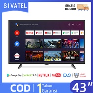 Sivatel TV Smart Android 43 inch Android 11.0 FHD Televisi Murah Youtube-Web Browser-Bluetooth-Wifi
