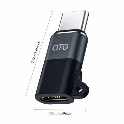 OTG Type C to Lightning Adapter for iPhone Lightning Male to USB C Female Type C Adapter for Headpho