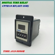 TYPE: CPTR10-MF (ASY-3SM) DIGITAL TIME RELAY ไทม์ รีเลย์ ดิจิตอล AC220V TIME:.01S-9990H แถมฟรี SOCKE