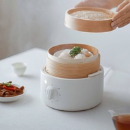 olayks  bamboo cage  Electric steamer  Multi-functional household electric steamer automatic breakfast machine steaming steamed buns 欧莱克竹笼电蒸锅多功能家用电蒸锅全自动早餐机蒸煮蒸包子