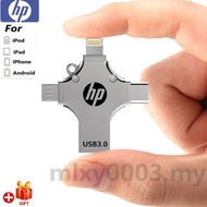 HP 4in 1 OTG USB Flash Drive Pendrive 64GB Type-C USB Stick 128GB 256GB Memory Stick For iPhone Andr