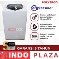 mesin cuci 1 tabung 8kg POLYTRON zeromatic PAW 80517