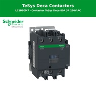 Schneider Electric Contactor รุ่น Tesys Deca 3P(3NO) AC-3/AC-3e <=440V 80A 220V AC 50/60Hz coil (LC1