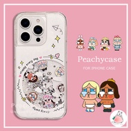Creative Lovely Crybaby Girls CD Record Quicksand Phone Case Compatible for iPhone 17 16 15 14 13 12