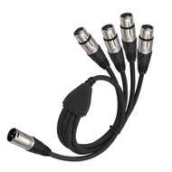 mim Professional XLR 3Pin Music Splitter Cable 0 6M Connect 4Devices XLR Y Splitter Cable For Record