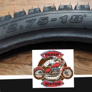 RUDDER MOTORCYCLE TIRE 275X18 BANANA TYPE 8PLY