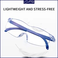 PTQ แว่นขยายป้องกันรังสีแว่นขยายแว่นตาอ่านหนังสือหลายแบบติดที่ศีรษะแว่นตาความละเอียดสูงแว่นขยาย