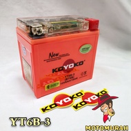 BATERI MOTOSIKAL KOYOKO G2 NANOGEL BATTERY YT6B-3 / YTZ6V FOR HONDA CBR150 RS150 RS150R SIRIM CERTIF