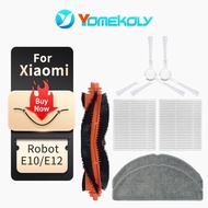 For Xiaomi E10 E12 B112 Accessories Main Brush Side Brush Mop Cloth Hepa Filter
