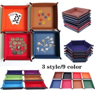 Dice Rolling Tray Pu Dice Tray Change Key Wallet Coin Box Tray