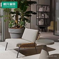 Indoor Rattan Chair Riding Cool Imitation Rattan Weaving Sales Lounge Leisure Chair Courtyard Rattan