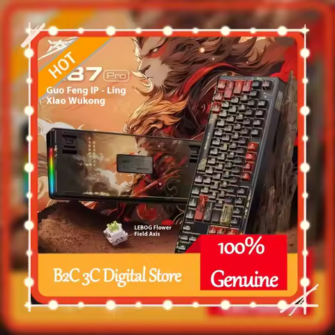 Lingbao K87 Pro Game Mechanical Keyboard Wukong Customized Wireless Bluetooth 3-Mode E-Sports Game B