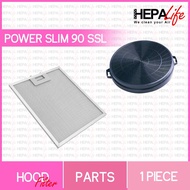 EF EFCH POWER SLIM 90 SSL Compatible Cooker Hood Carbon filter &amp; Grease Filter - Hepalife