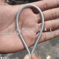 4 mm pvc wire rope, plastic coated wire rope, 1 meter