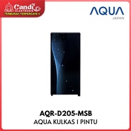 AQUA Kulkas 1 Pintu Kapasitas 165 Liter AQR-D205-MSB